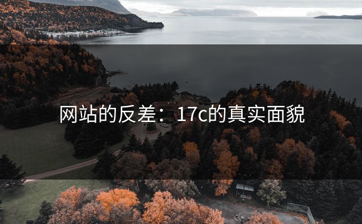 网站的反差:17c的真实面貌 网站的反差:17c的真实面貌